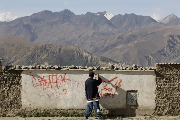 Graffiti en El Alto, Bolivia, rap hip-hop