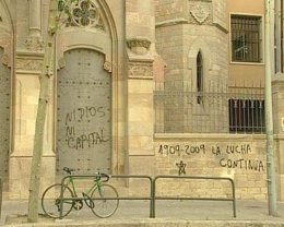 Pintadas anarquistas en Barcelona