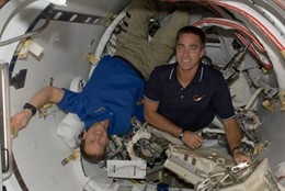 Astronautas en la ISS