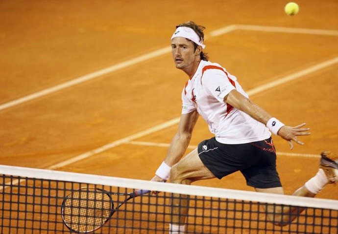Juan Carlos Ferrero, en la pista de tenis