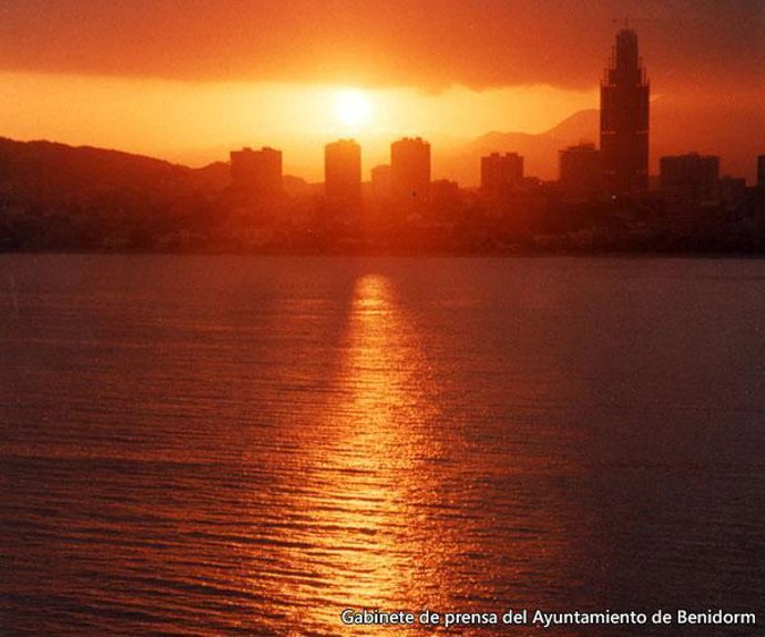 Atardecer en Benidorm