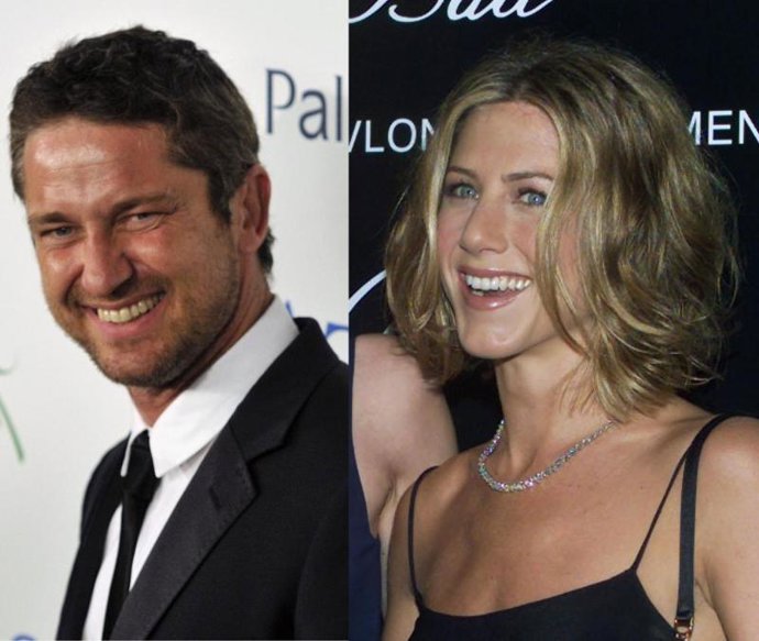 Los actores Gerard Butler y Jennifer Aniston