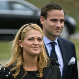 Magdalena de Suecia y su prometido 