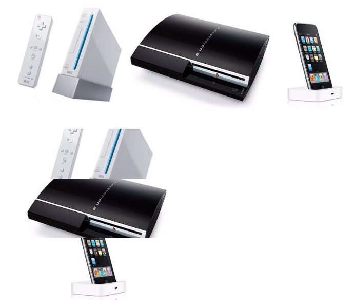 Montaje de Wii, PS3 y iPhone 3G