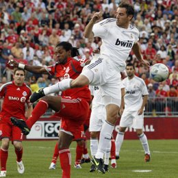 Christoph Metzelder, en un encuentro en el R. Madrid