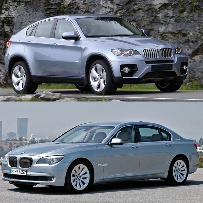BMW ActiveHybrid X6 y el BMW ActiveHybrid 7, 