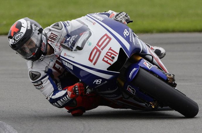 Jorge Lorenzo en una carrera