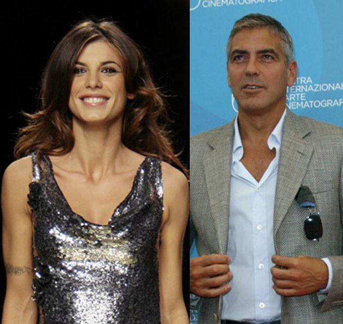 George Clooney y Elisabetta Canalis