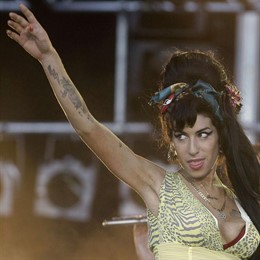 La cantante Amy Winehouse en concierto