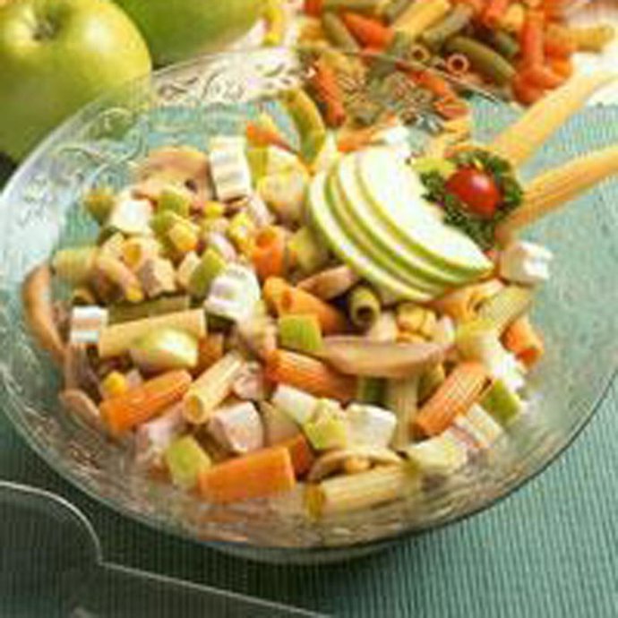 ensalada de pasta y pollo