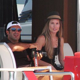Luis Figo y Helen Svedin en Ibiza