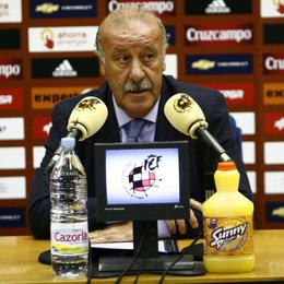 Vicente Del Bosque, en rueda de prensa