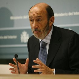 El ministro del Interior, Alfredo Pérez Rubalcaba