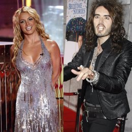 Britney Spears y Russell Brand