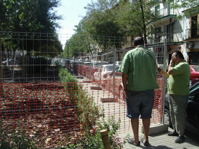 Jardines afectados por las obras del carril bici