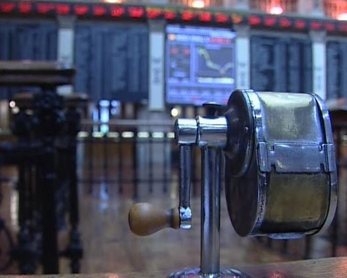 Panel del ibex35 bolsa de Madrid