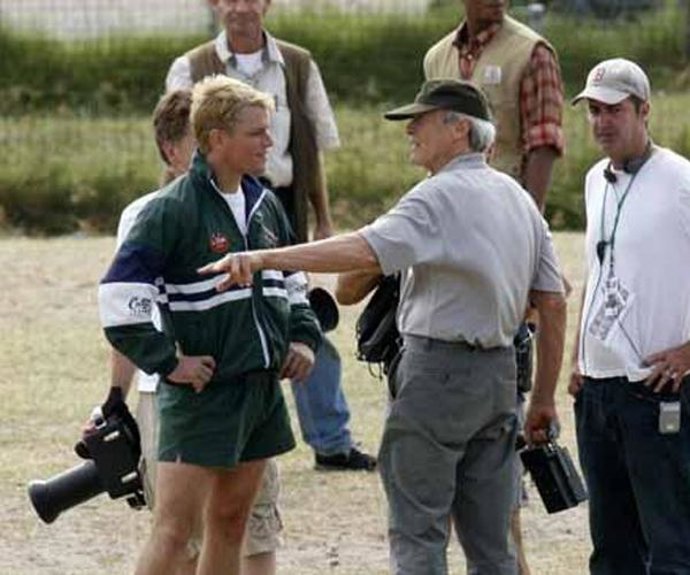 Eastwood y Damon en Invictus