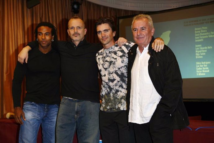 Yotuel Romero, Orishas, Miguel Bosé, Juanes y Victor Manuel