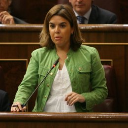 Soraya Sáenz de Santamaría, en el Congreso