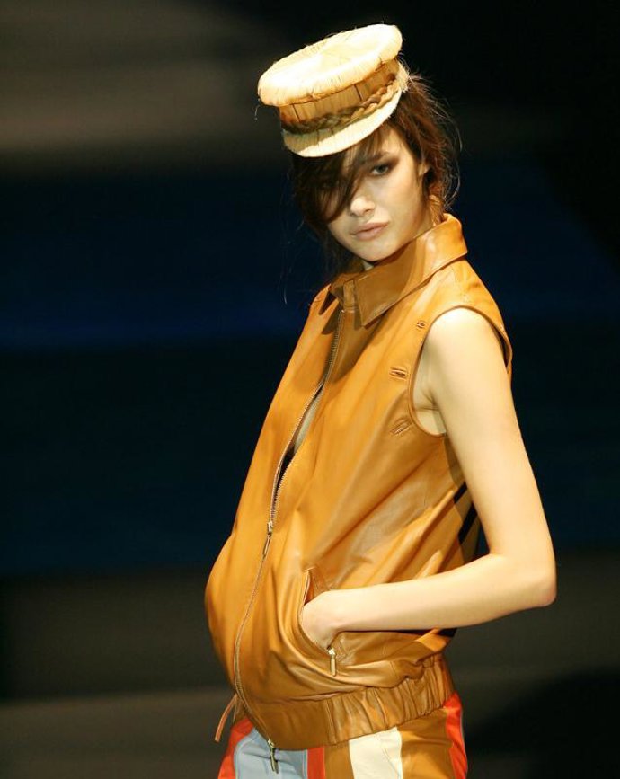 Modelo de Nicolás Vaudelet en Cibeles