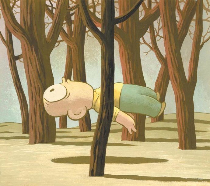 Una de las obras que se exhiben en la muestra