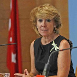 La presidenta de la Comunidad de Madrid, Esperanza Aguirre