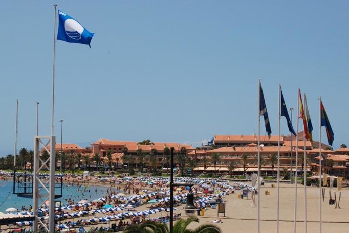 Playa de Las Vistas, en Arona (Tenerife).