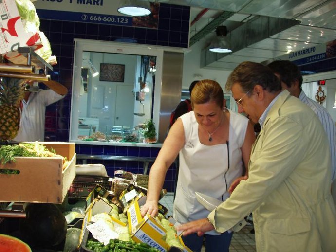 Zoido en el mercado de Bellavista