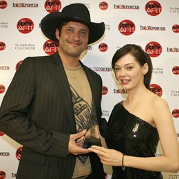 Robert Rodriguez y Rose McGowan