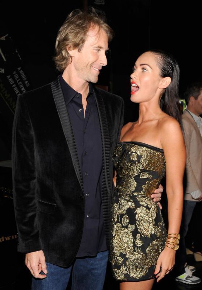 Michael Bay y Megan Fox