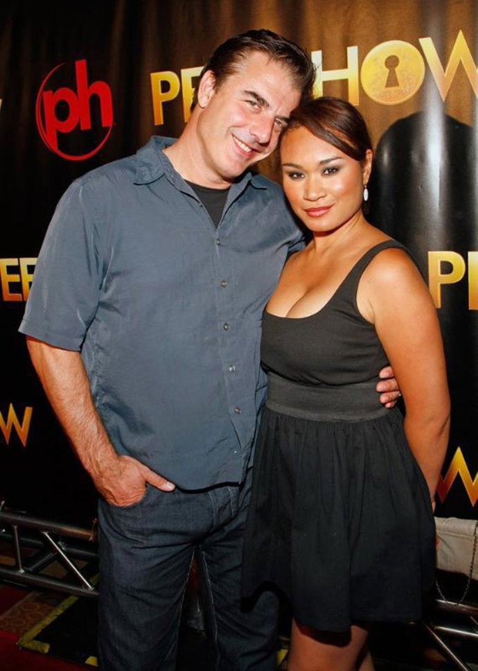 Chris Noth y su novia Tara Wilson