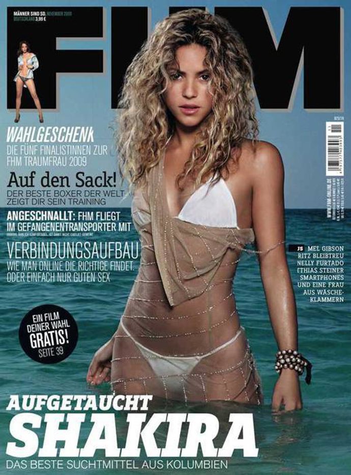 Shakira para 'FHM'