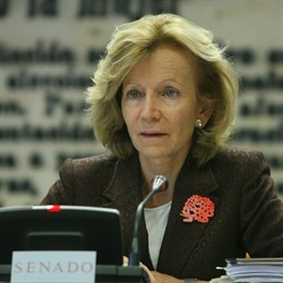 Elena Salgado comparece en el Senado