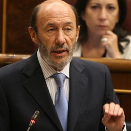 primer plano de Rubalcaba