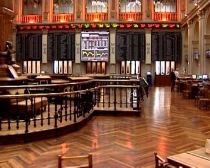 Plano general del Ibex 35, bolsa de Madrid