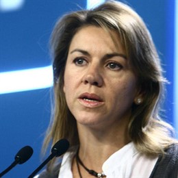 Primer plano de Mª Dolores de Cospedal