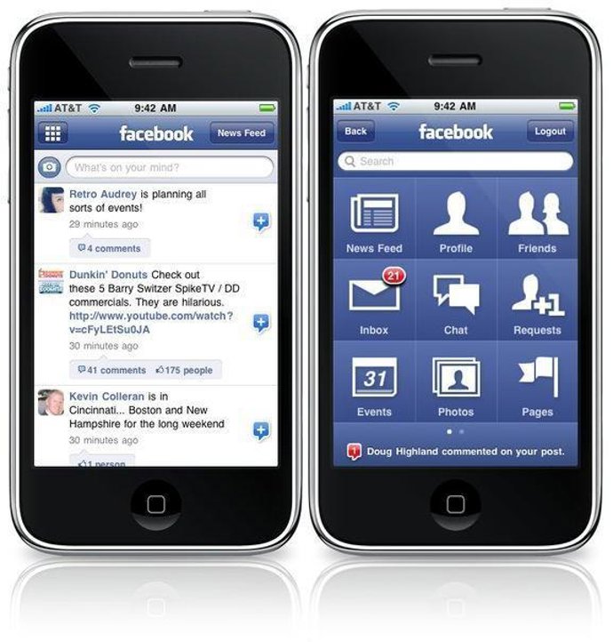Facebook en el iPhone
