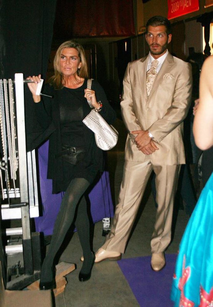 El modelo Darek y su novia Susana Uribarri 