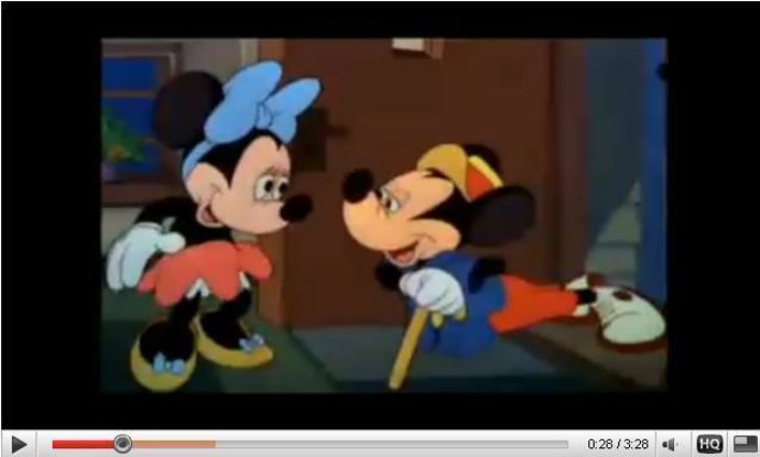 Reproducción de dibujos animados de Disney