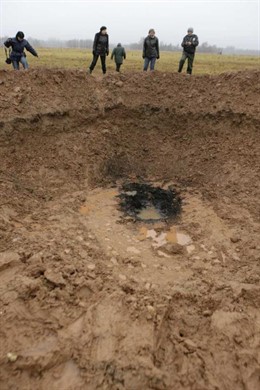 cráter de meteorito en Lituania