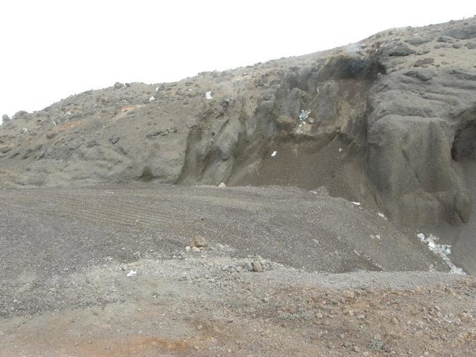 Vista de la cantera de áridos