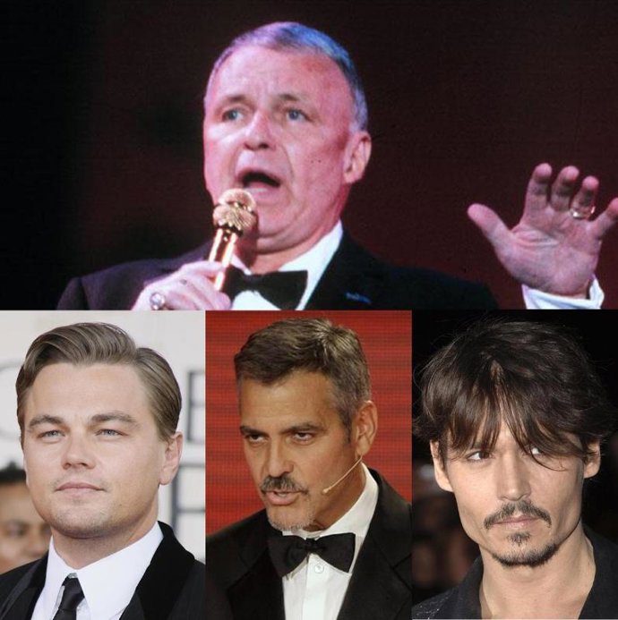 DiCaprio Clooney y Depp pugnan por Sinatra
