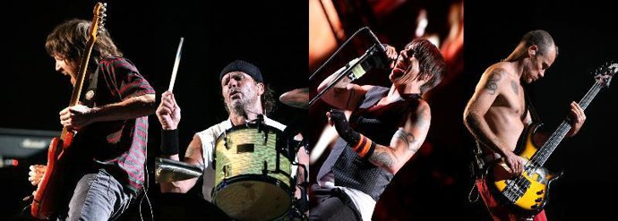 Los Red Hot Chili Peppers en concierto