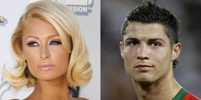 Paris Hilton y Cristiano Ronaldo
