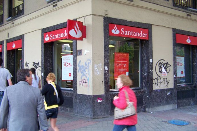 Recurso de la fachada del Banco Santander