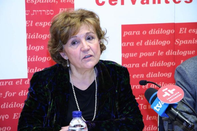 Carmen Caffarel en el acto de presentación.