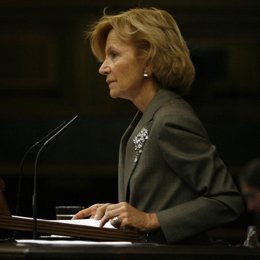 Primer plano de Elena Salgado