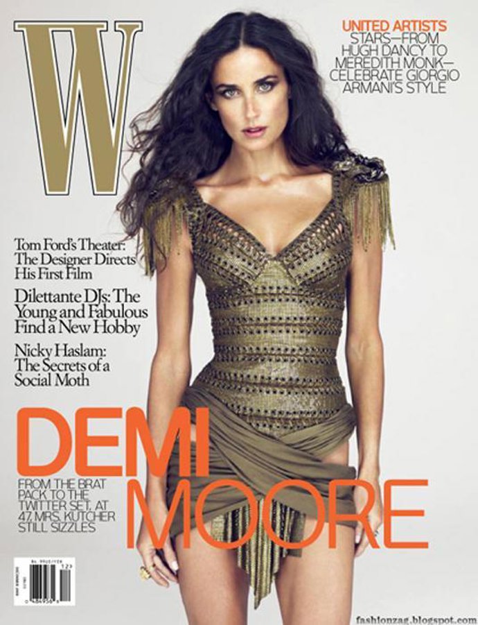 Demi Moore para la portada de 'W' Magazine