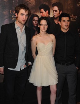 Robert Pattinson, Kristen Stewart y Taylor Lautner 
