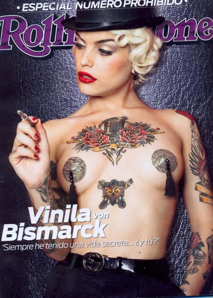 Vinila Von Bismarck para 'Rolling Stone'